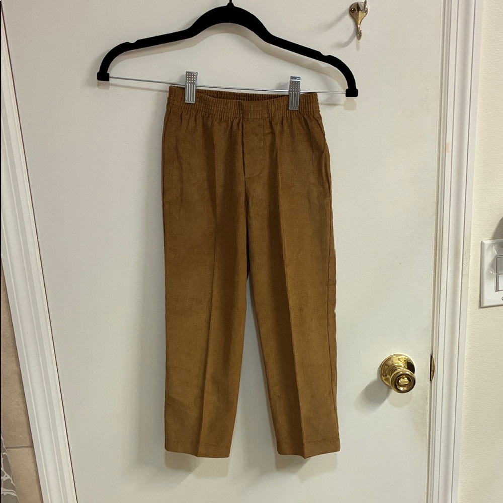 NWOT Nautica Kids Tan Formal Pants Sz 5-100% cotton